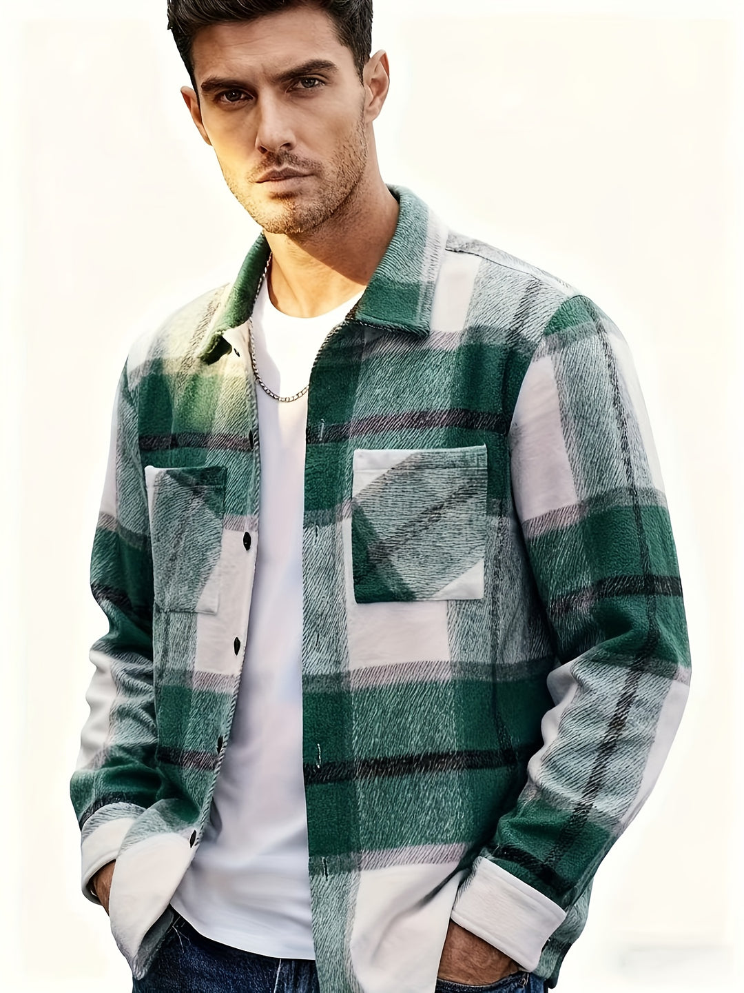 Reinald | Karierte Hemdjacke