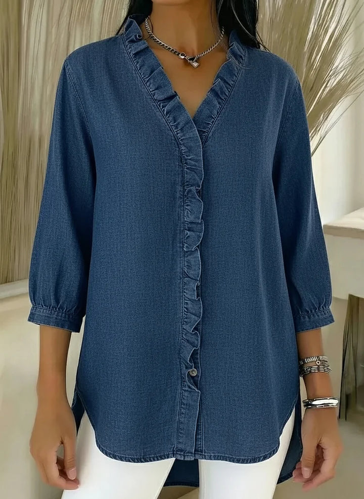 Helma | Elegante Bluse mit Rüschendetail
