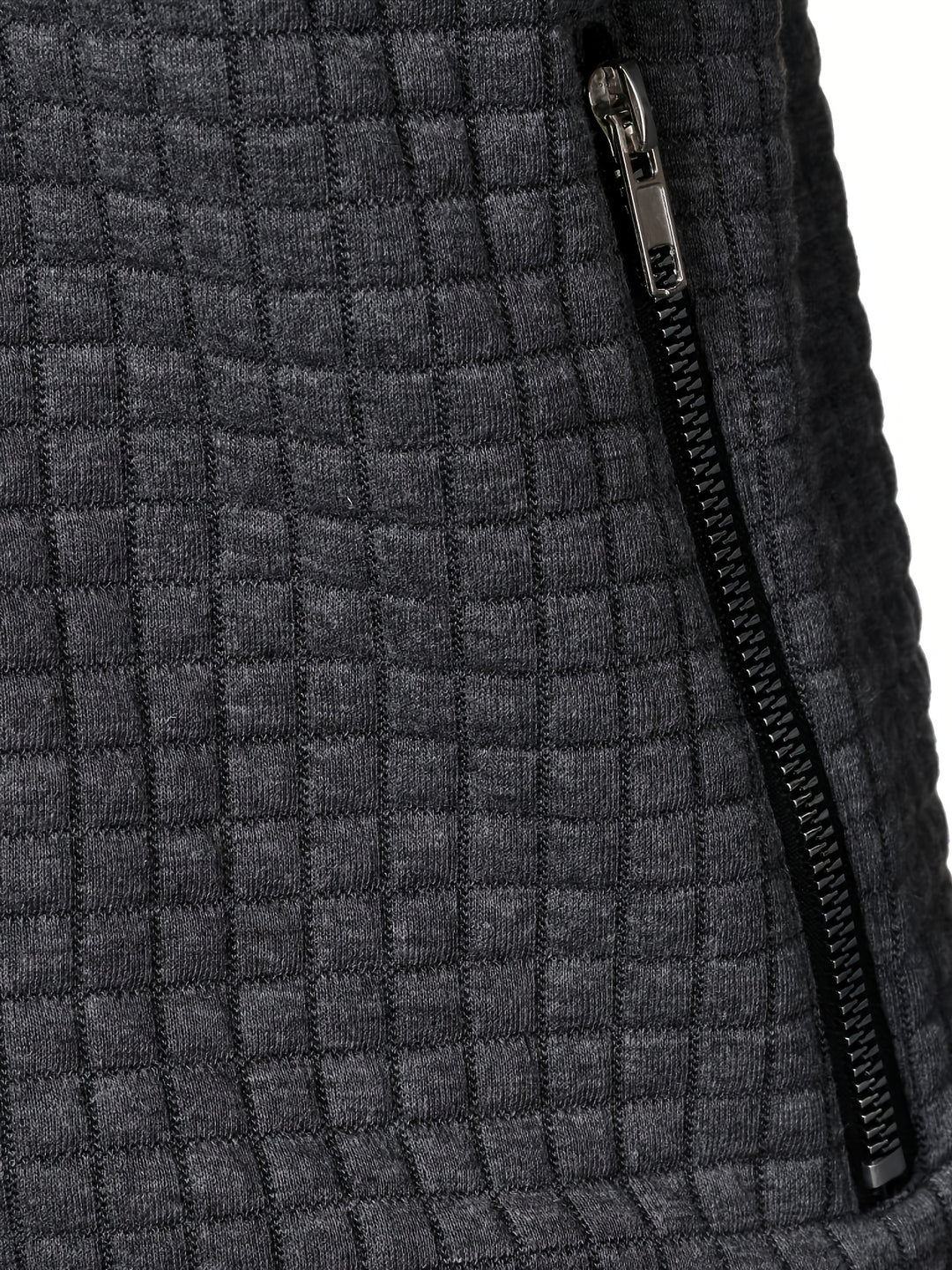 Joachim | Strukturierte Zip-Jacke mit Stehkragen