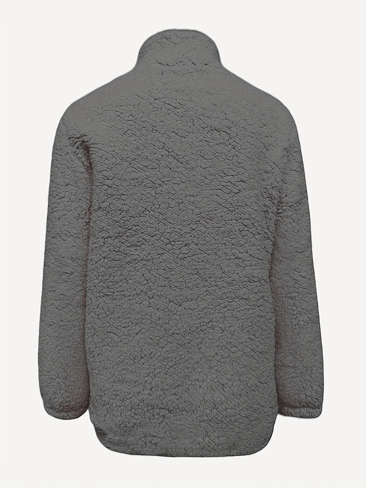 Isabell | Kuscheliger Troyer-Pullover mit Stehkragen