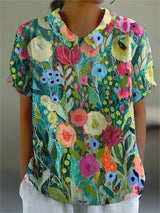Gabriele | Sommerliche Blumen-Bluse