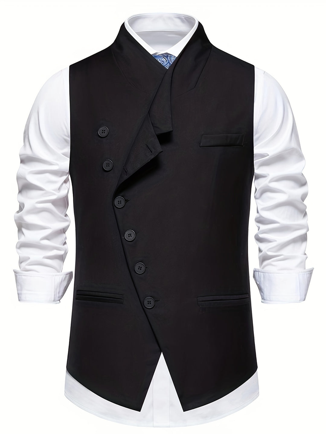 Wendelin | Elegante Anzugweste mit asymmetrischer Knopfleiste
