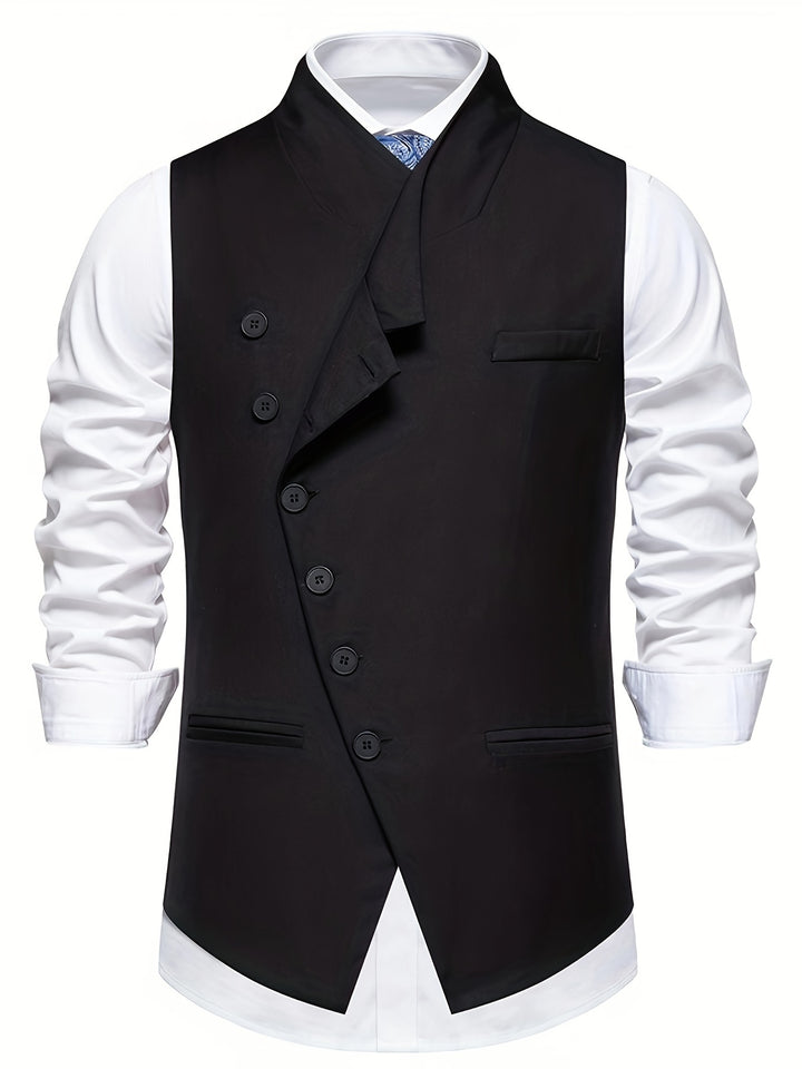 Wendelin | Elegante Anzugweste mit asymmetrischer Knopfleiste