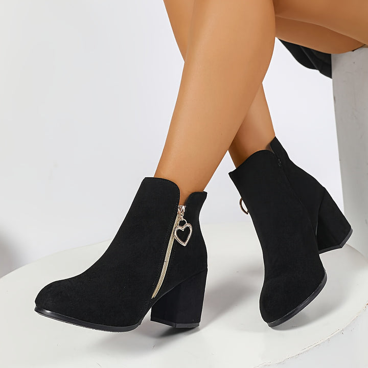 Hilke | Elegante Stiefeletten mit Blockabsatz