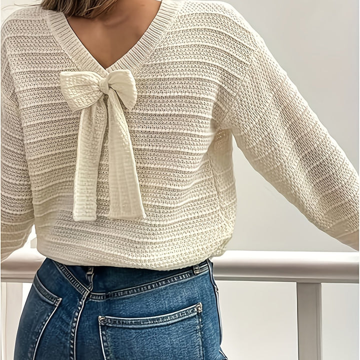 Hannelore | Femininer Schleifen-Pullover