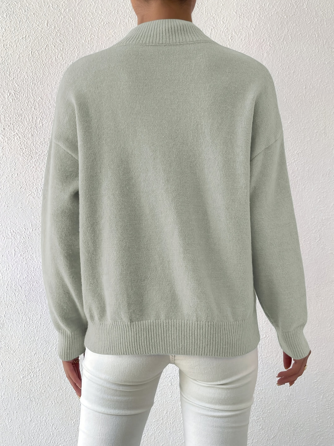 Thekla | Eleganter Stehkragen-Pullover