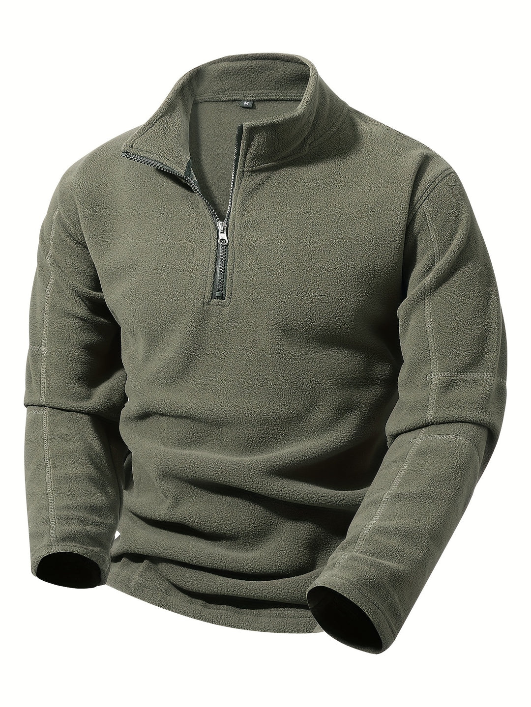 Bernd | Sportliches Stehkragen-Sweatshirt mit halbem Reißverschluss