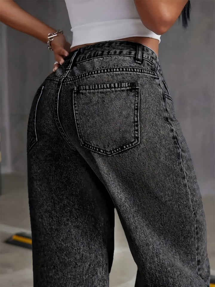 Thea | Weit geschnittene Hose mit hohem Bund