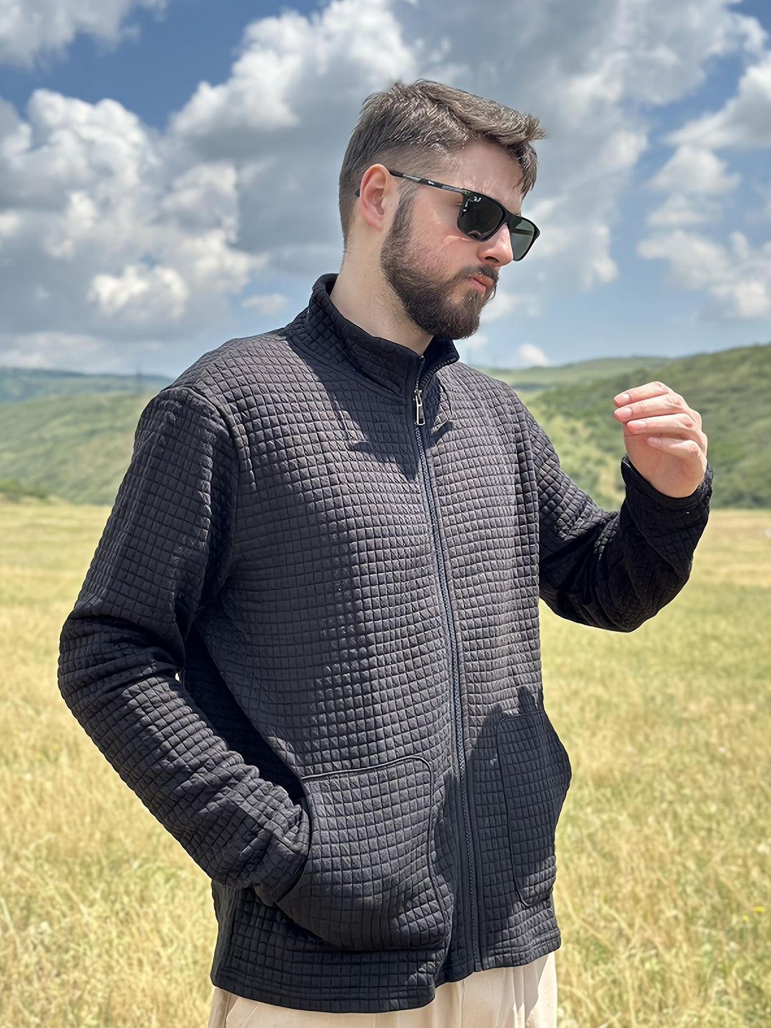 Heinrich | Sportliche Zip-Jacke mit Struktur