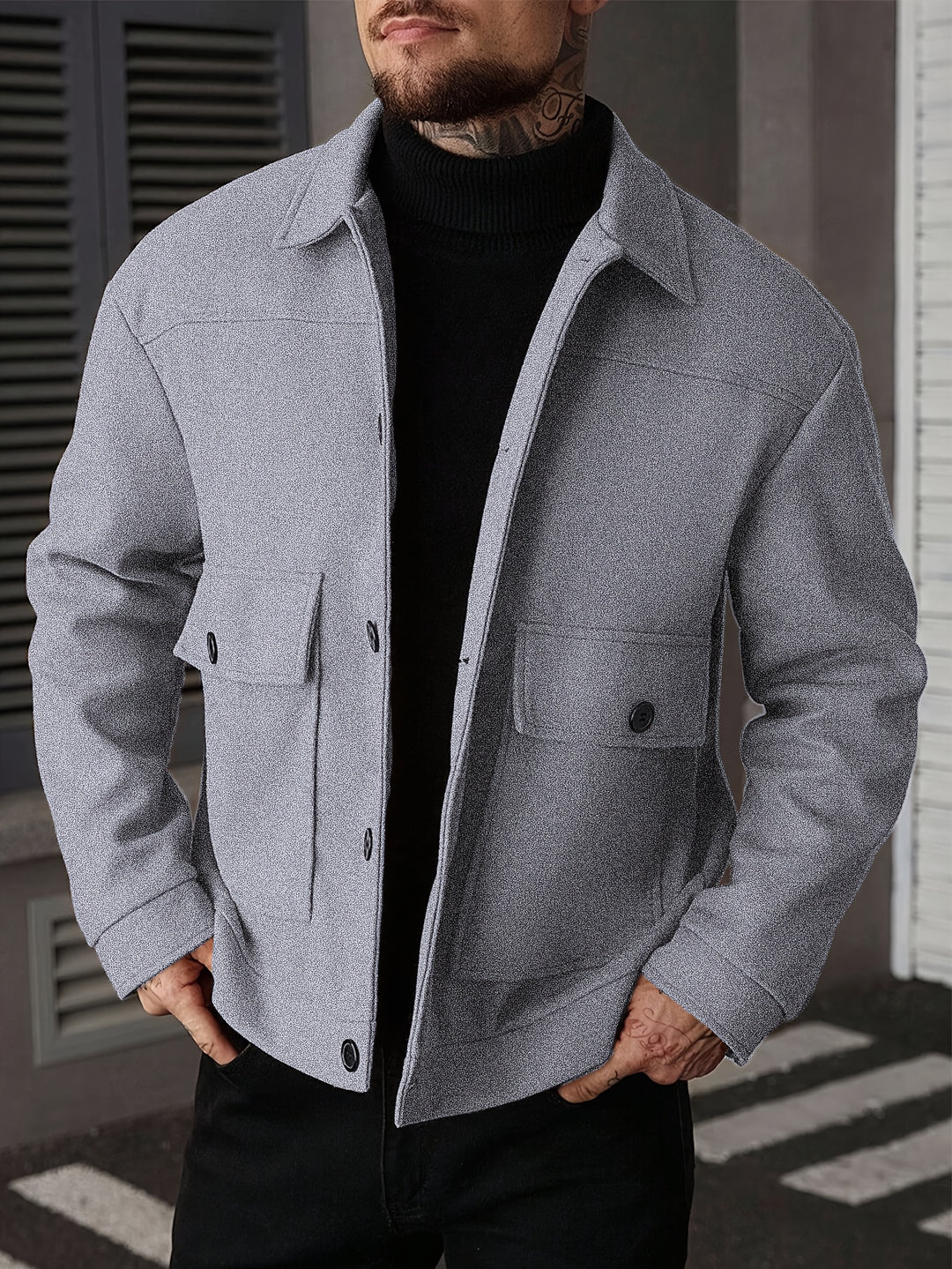 Christoph | Vielseitige Herrenjacke im Hemdstil
