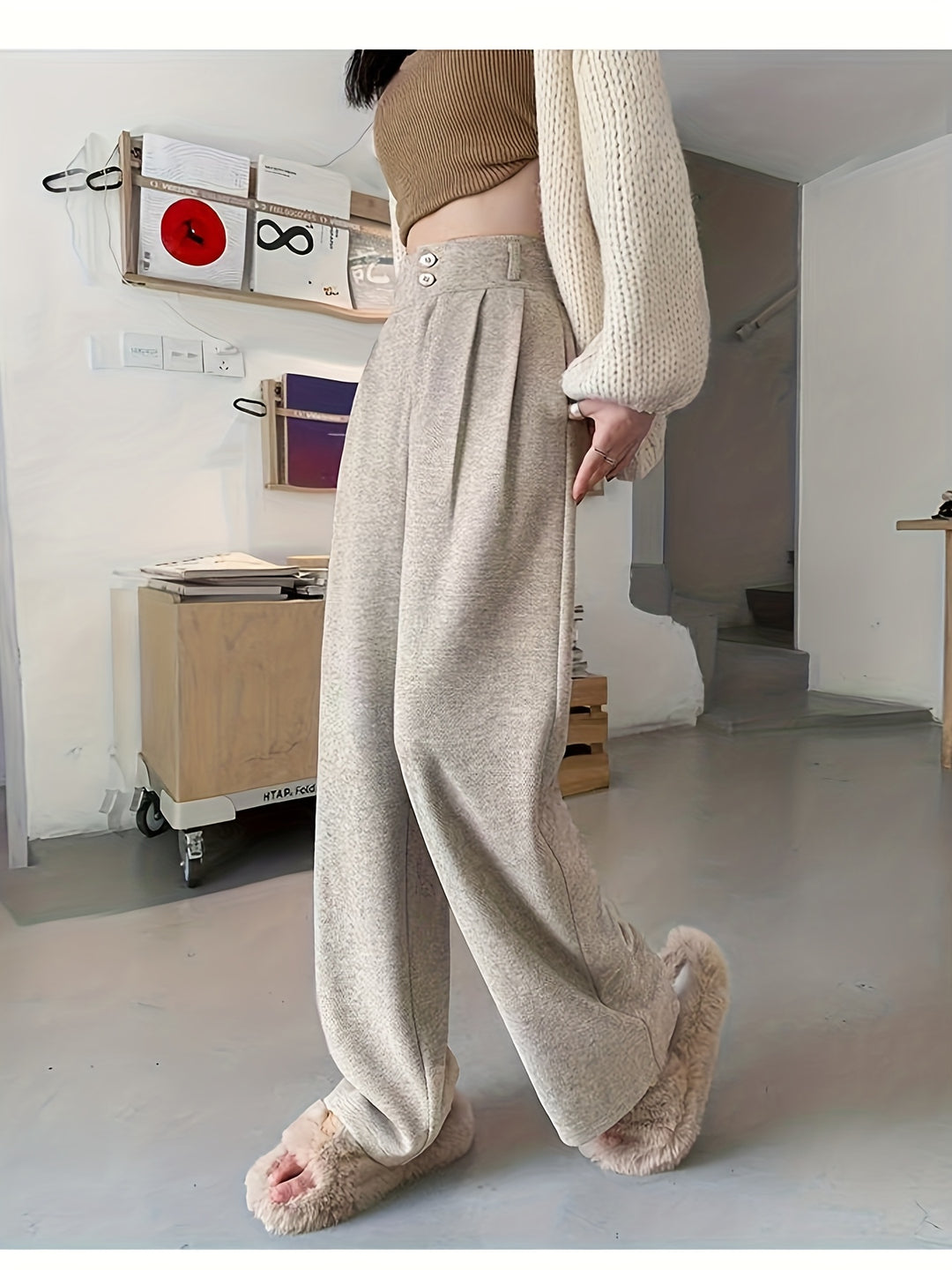 Gudrun | Elegante Weite Marlenehose