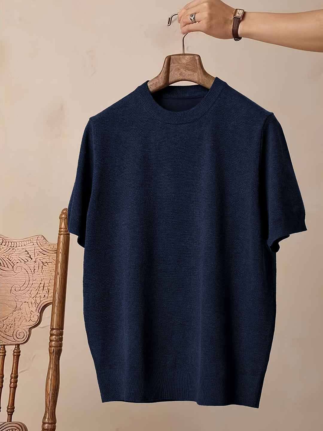 Reimund | Feingestricktes Kurzarm-Shirt