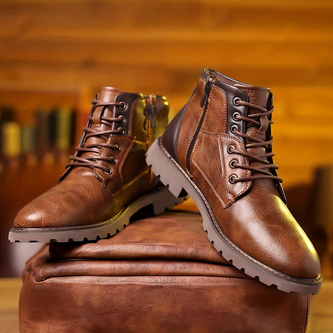 Wendelin | Robuste Schnürstiefel im Vintage-Stil