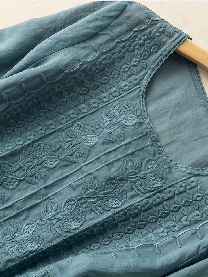 Edeltraud | Bestickte Sommerbluse