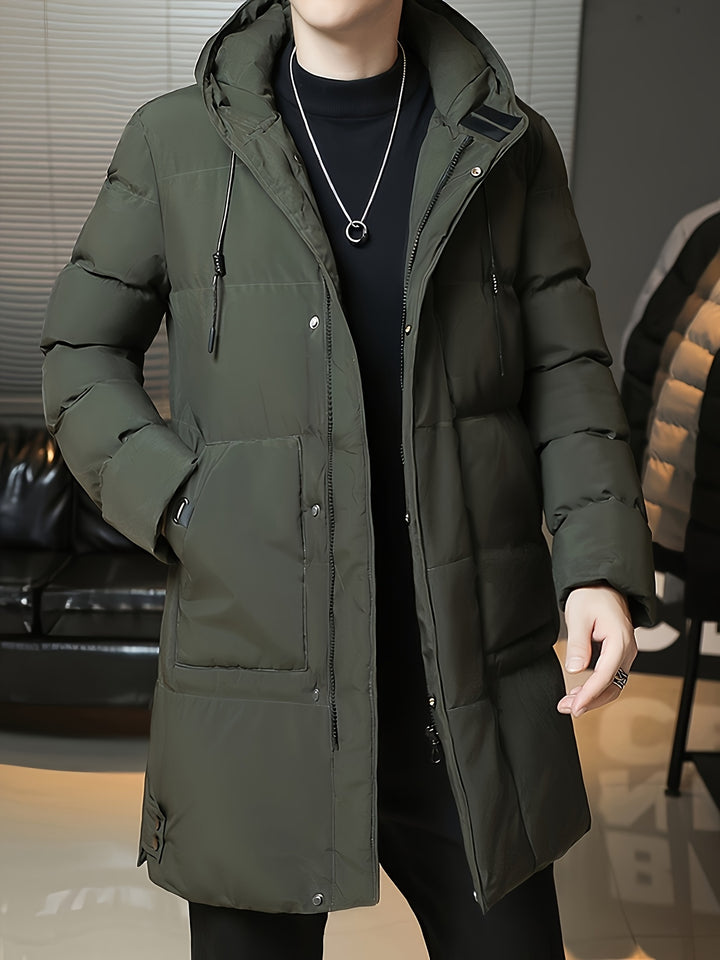 Valentin | Langer Kapuzen-Parka mit Wärmefütterung