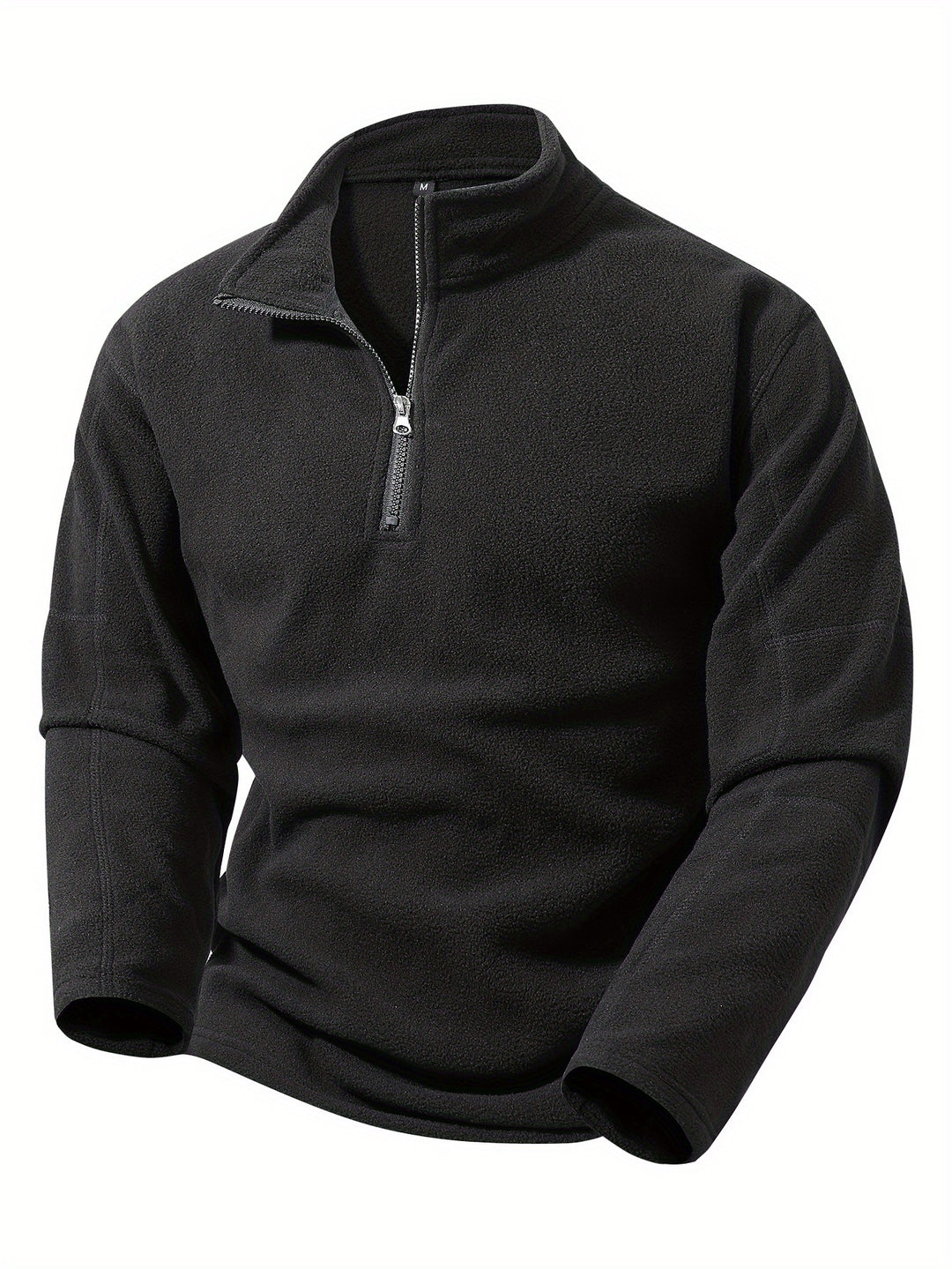 Bernd | Sportliches Stehkragen-Sweatshirt mit halbem Reißverschluss