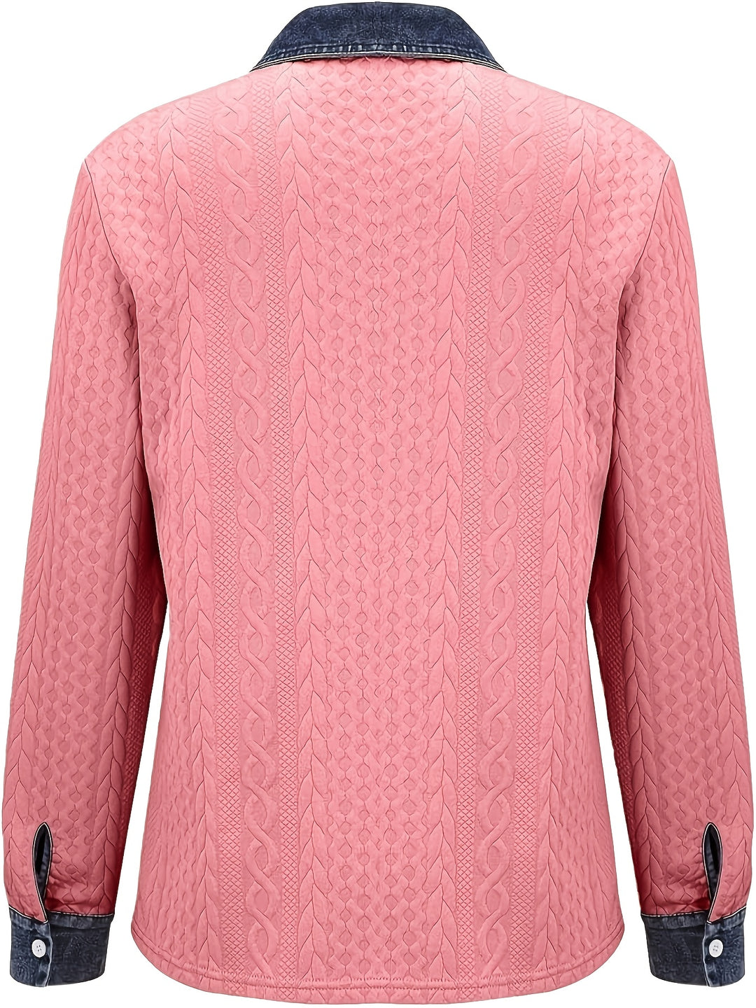 Ruth | Strukturierte Strickjacke mit Kontrastdetails