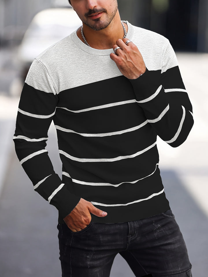 Sigmar | Zeitloser Streifen-Pullover