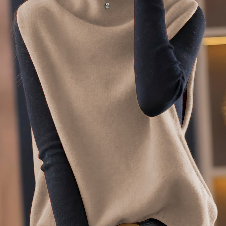 Margit | Eleganter Stehkragen-Pullunder