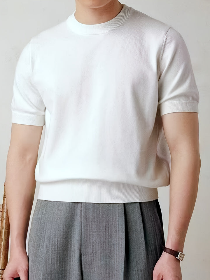Reimund | Feingestricktes Kurzarm-Shirt
