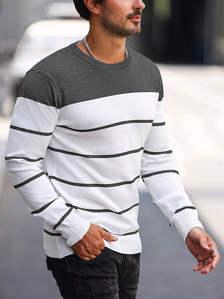Sigmar | Zeitloser Streifen-Pullover