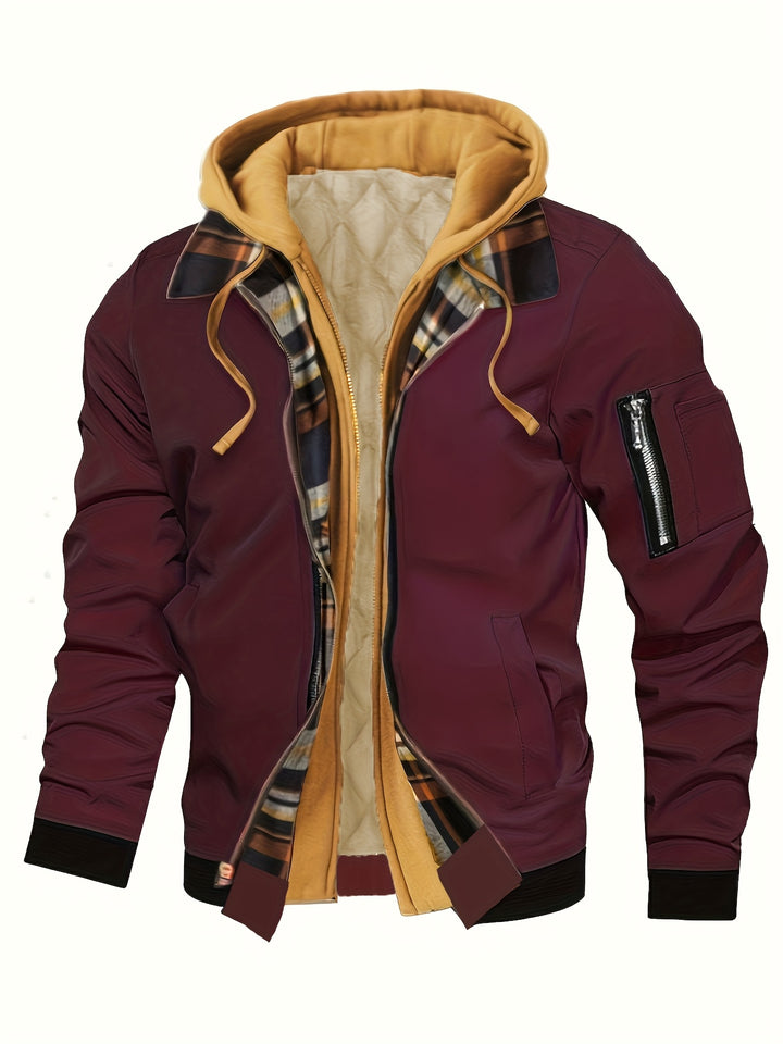 Falko | Gefütterte Kapuzenjacke mit Zipper