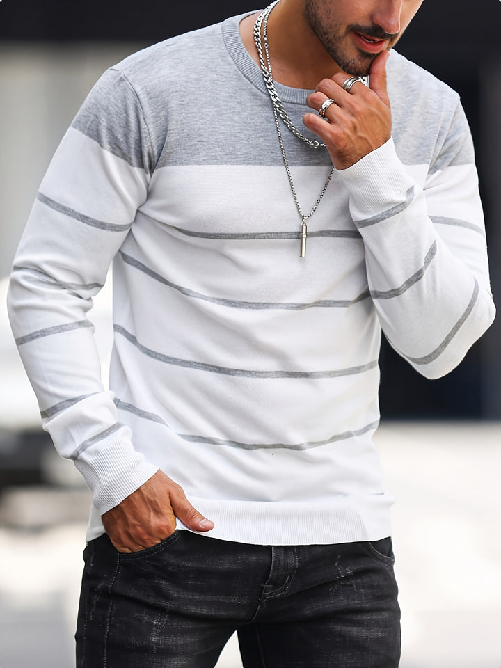 Sigmar | Zeitloser Streifen-Pullover