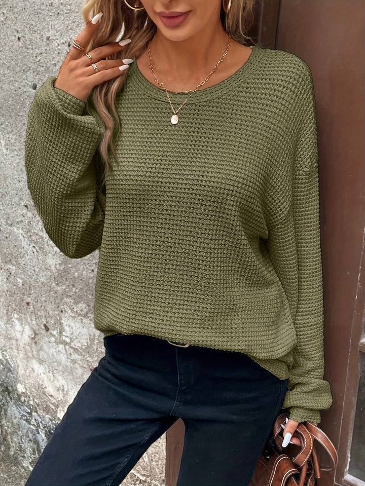 Margarete | Lässig-eleganter Waffelstrick-Pullover