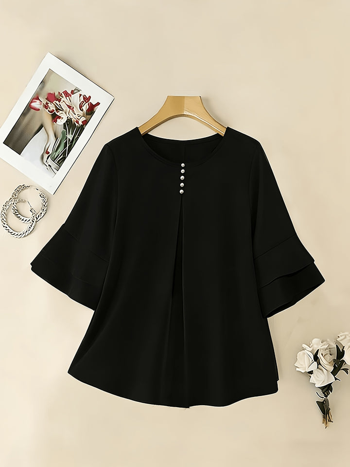 Annette | Elegante Bluse mit Volantärmeln