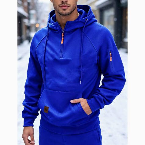 Gernot | Sportlicher Kapuzenpullover mit Reißverschluss