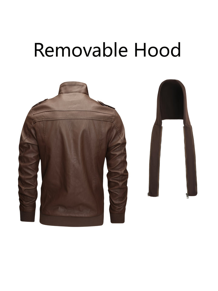 Volkmar | Sportlich-elegante Bikerjacke mit Kapuze