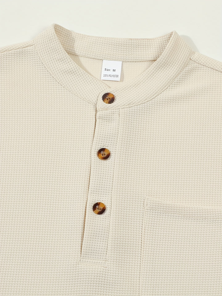 Ottmar | Legeres Longsleeve-Shirt mit Knopfleiste