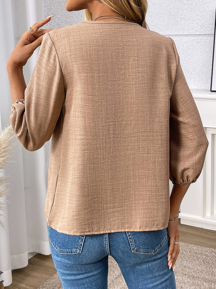 Hilda | Elegante Bluse mit Dreiviertelärmeln