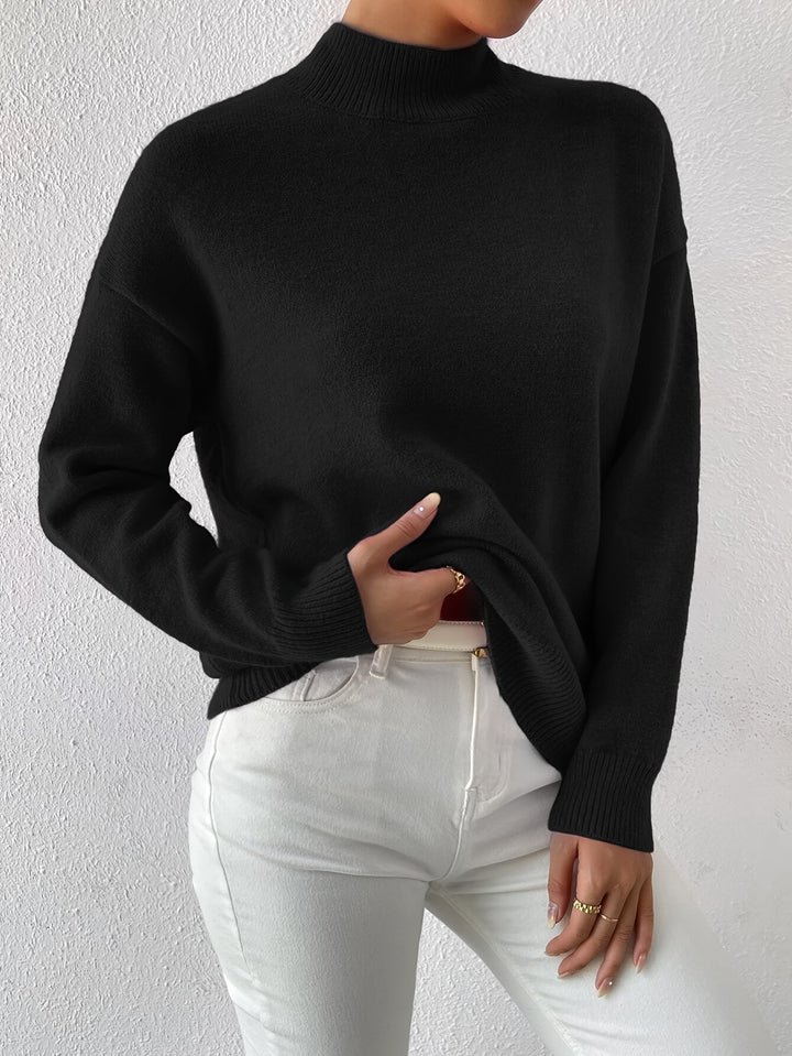 Thekla | Eleganter Stehkragen-Pullover