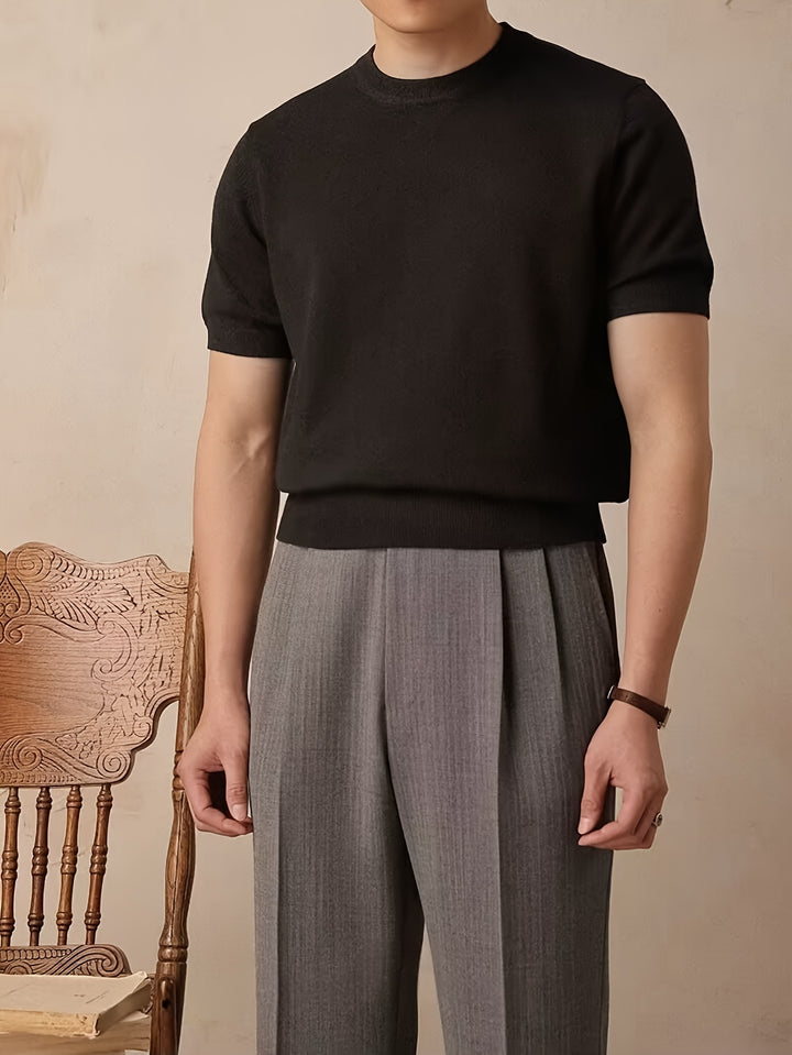 Reimund | Feingestricktes Kurzarm-Shirt