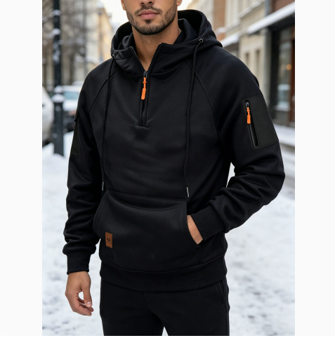 Gernot | Sportlicher Kapuzenpullover mit Reißverschluss