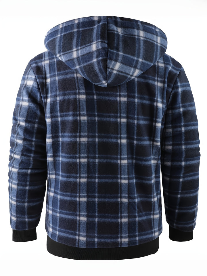 Gerwin | Gefütterte Kapuzenjacke im Karo-Look