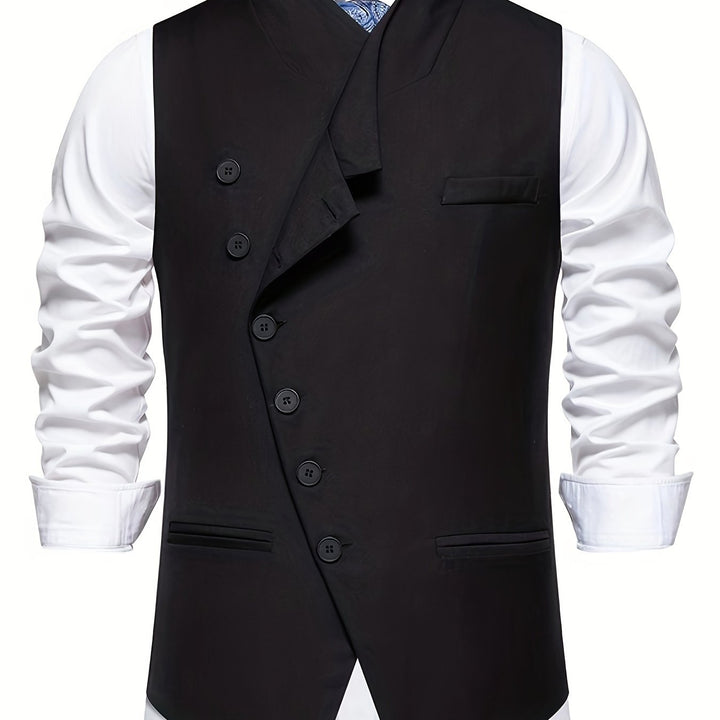 Wendelin | Elegante Anzugweste mit asymmetrischer Knopfleiste