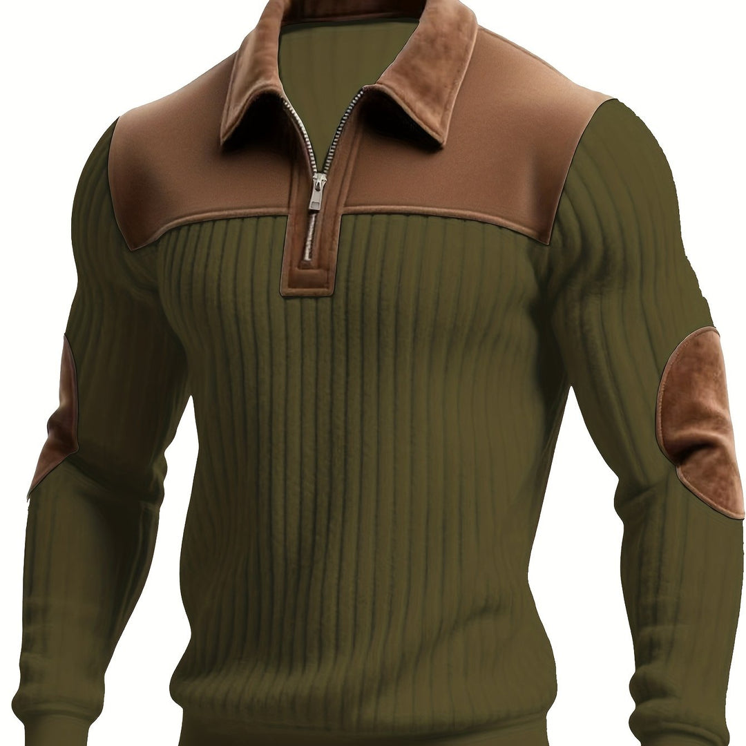 Uwe | Sportlich-eleganter Troyer-Pullover