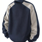 Martin | Sportlich-elegantes Sweatshirt im Zweifarben-Look