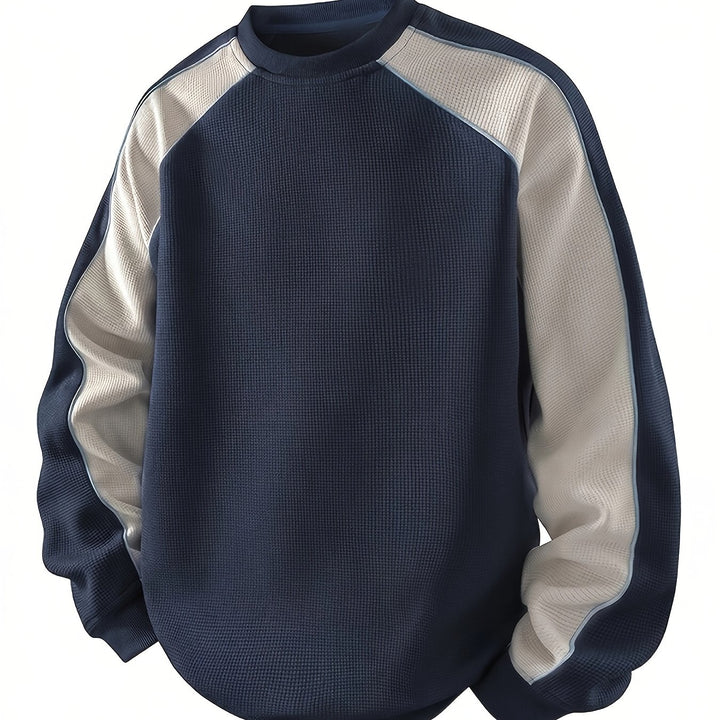 Martin | Sportlich-elegantes Sweatshirt im Zweifarben-Look