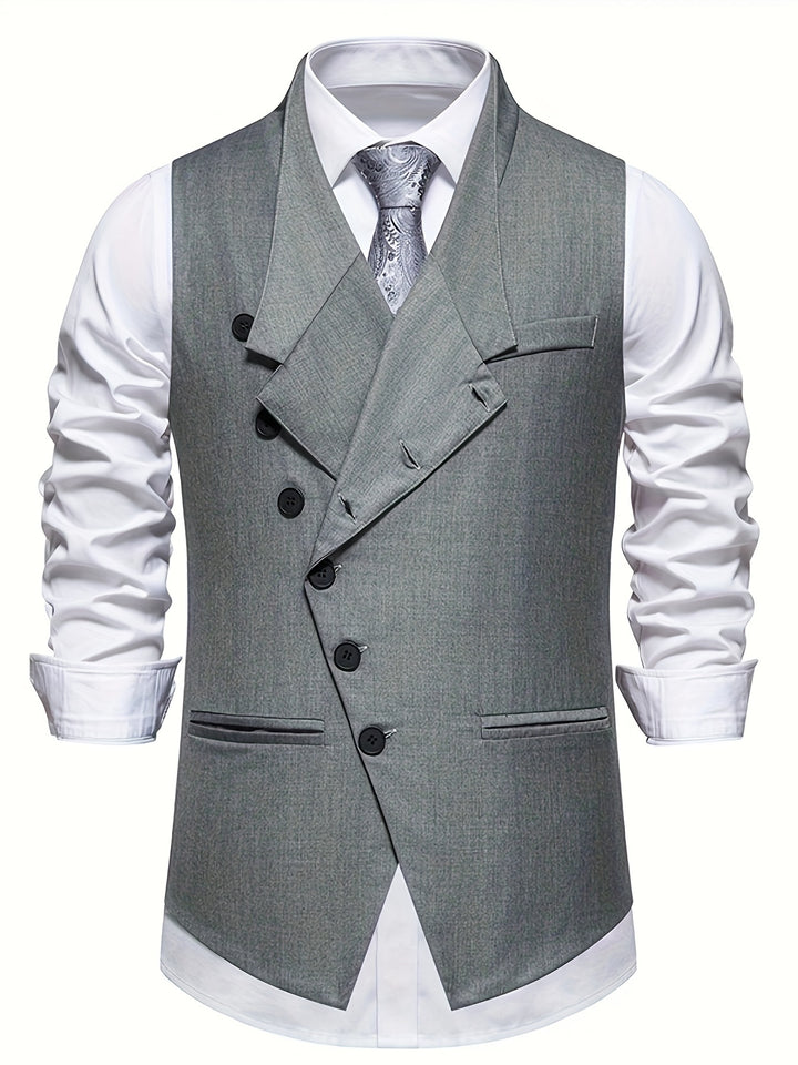 Wendelin | Elegante Anzugweste mit asymmetrischer Knopfleiste