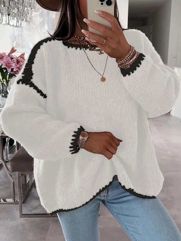 Sigrun | Weich fallender Oversize-Pullover