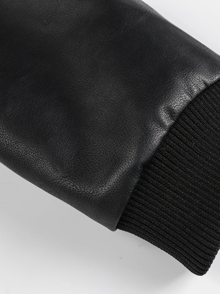 Tobias | Kapuzen-Bikerjacke im Vintage-Stil