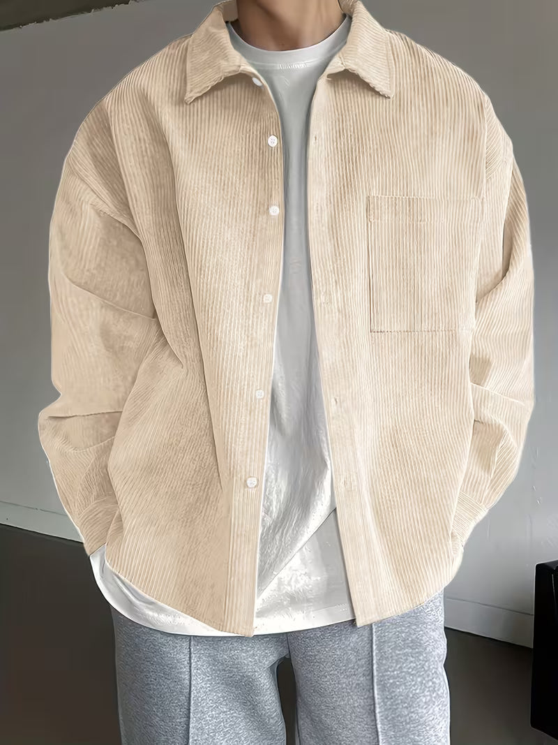 Vincent | Lässige Hemdjacke mit feiner Struktur