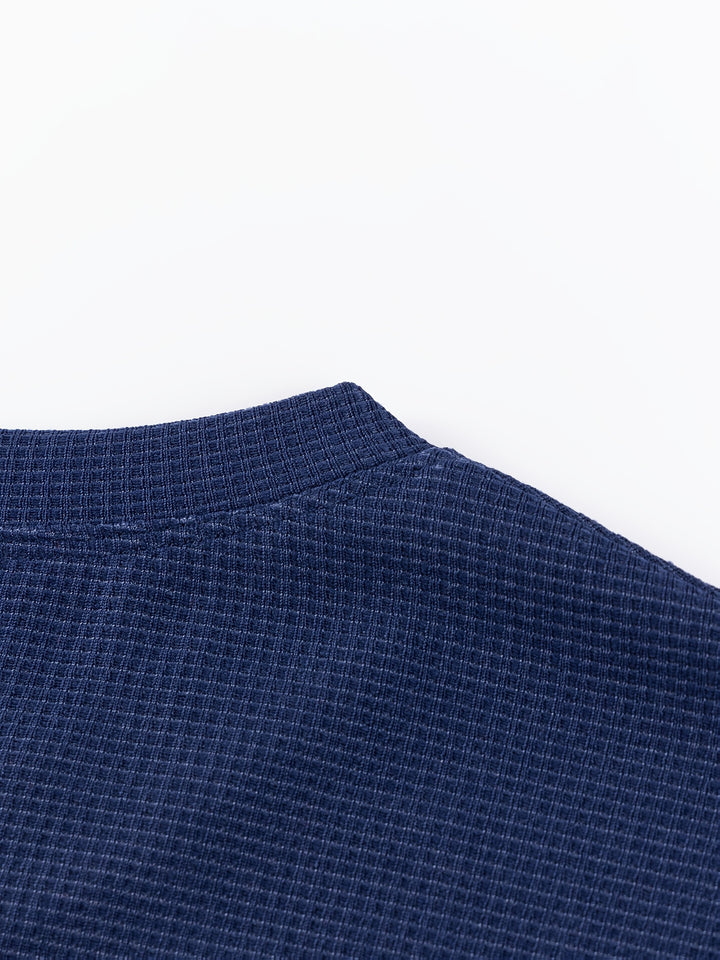 Kai | Strukturiertes Langarmshirt mit Waffelmuster
