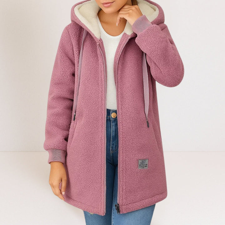 Rebekka | Kuschelige Kapuzenjacke für entspannte Eleganz