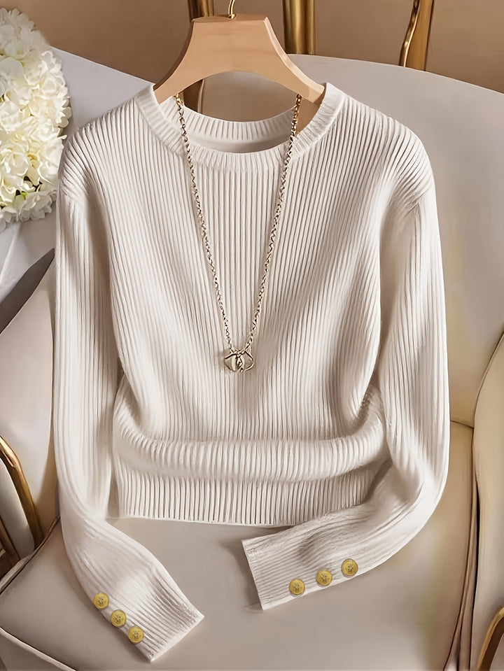 Irmgard | Fein gerippter Strickpullover