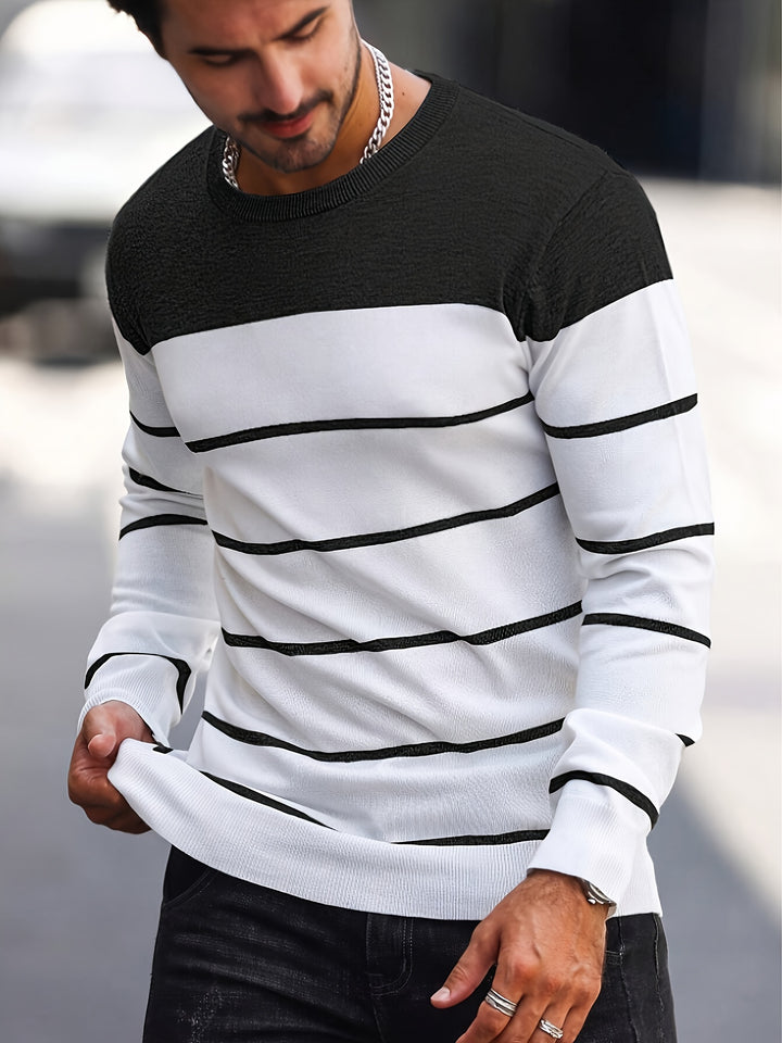Sigmar | Zeitloser Streifen-Pullover