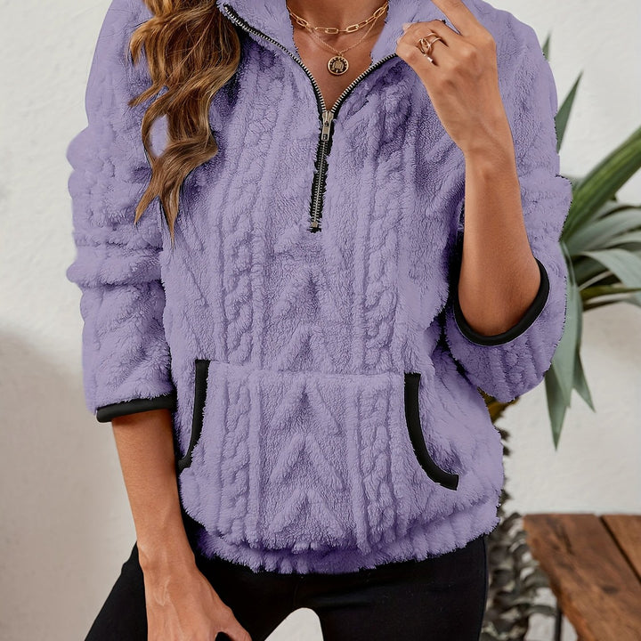 Erika | Kuscheliger Troyer-Pullover mit Stehkragen